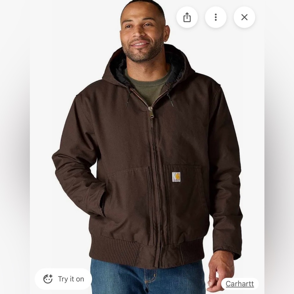 Carhartt Men's Brown Insulated Jacket